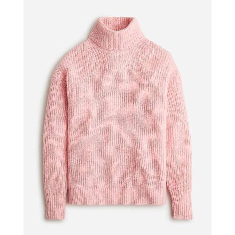 J. Crew Relaxed turtleneck sweater in brushed yarn M